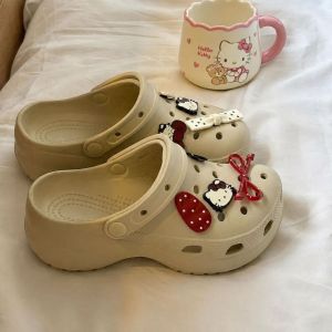 [Free Shipping] Cute KT Cloud Clog Sandals For Women Outdoor Slip-On Beach Shoes Home Slippers WomenS Closed-Toe Slippers