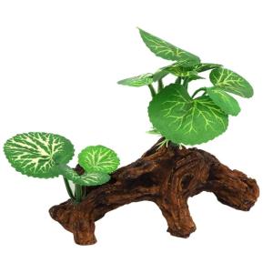 Resin Tree Root Ornament Water Grass Figurine for Aquascaping Fish Tanks Display Landscape Safe for Fish Habitats