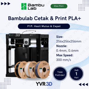 JASA PRINT 3D CEPAT ESUN PLA+ INDUSTRI 300 x 300 mm | Anti Preorder | K1 Series