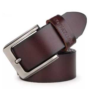 COD Ikat pinggang kulit sapi sabuk kulit 100% gesper kulit selapis garut