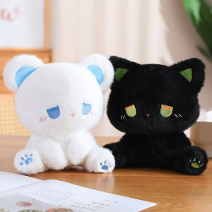 15เซนติเมตรอีโมหมีของเล่นตุ๊กตายัดไส้การ์ตูนสัตว์คู่หมีแมวตุ๊กตาน่ารักเด็กเด็กสาวคริสต์มาสของขวัญวันเกิด