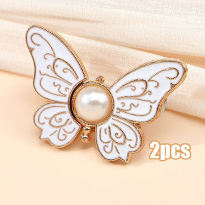 Butterfly Narrow Butterfly Waist Buttons Pants Clip Waist Adjust Waist Buckle Pants Clip Accessories Detachable Skirt Brooch Nail-Free Seam-Free Button Jeans Waist Buckle 6PCS