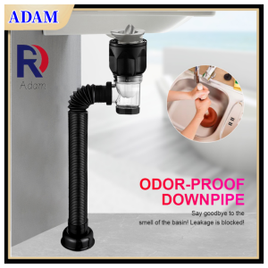 Bendable Expandable Wash Basin Drainage Pipe Bathroom Kitchen Flexible Sink Anti-Odor Drain Pipe