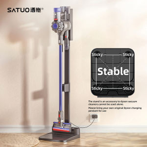 Free-Standing Vacuum Stand Holder for Dyson ChargingStable Cordless Vacuum Docking Station for Dyson Vacuum Accessories Easy to Assemble Vacuum Storage Bracket for Dyson V8 V10 V7 V6 V12 and More