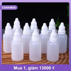 【CANAMEK】 10PCS 5 10 15 20 30 50ml Rỗng nhựa dropper chai sơn dầu vẻ đẹp có thể ép bơm lại chai mỹ phẩm lưu trữ chai