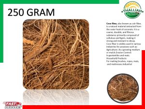 THALI Eco-Friendly Premium Natural Coco Coir Fiber - Durable Resistant to Decay Ideal for Gardening - Ready to Ship