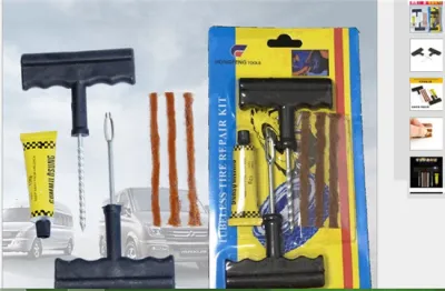 Local seller Perfect Car Motorcycle Tubeless Tyre tire Puncture Repair Kit Tire Plug 6 In 1 Set