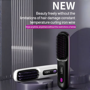 Frizz Comb Portable Negative Ion Straightening and Curling Comb