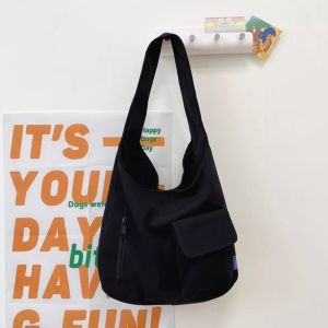 ZGEN03 Korean Fashion New Canvas Bag Female Joker Students Commuter Bag Large Capacity Simple Shoulder Bag