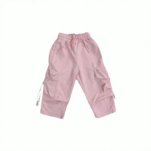 Sweatpants Comfort Solid Color Childrens Pants Long Pants Multi-pocket Loose Multifunction