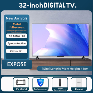 EXPOSE Smart TV 32 inches onsale Flat Screen 4K UHD Android Bluetooth 5.0 Google TV Digital televisions