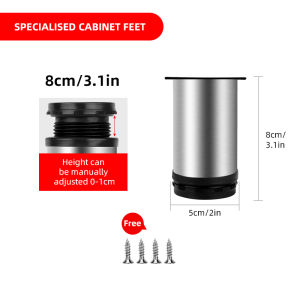 Adjustable Kitchen Furniture Cabinet Stainless Steel Legs Table Sofa Bed Feet Stand Support