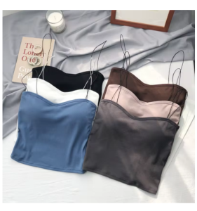 Seamless Push Up Bra Top with Chest Pad Beautiful Back Tube Top U-shaped Vest Wireless Bra Spaghetti Strap Bra