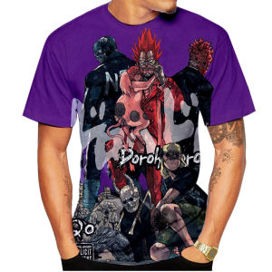[Local Stock] ZEEMIN Fashion anime character creative 3D printing mens T-shirt top for summer comfort street personality short sleeved mens shirt