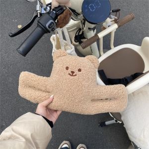 DECALE Cute Bear Anti-Collision Pad Soft Plush Protective Cushion Headrest Durable ChildrenS Safety Protector Door Stopper Electric Car