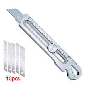 Cutter pisau 18mm multifungsi baja cutter besi stainless besar 10pc pisau set cutter pisau pemotong kertas asahan outdoor lengkap