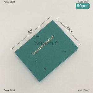 [COD] Auto Stuff 50ชิ้นบัตรป้ายกระดาษแบบเรียบง่ายป้ายของขวัญงานทำมือเครื่องประดับการ์ดหนีบผมอุปกรณ์เสริมสำหรับผมแบบพับได้