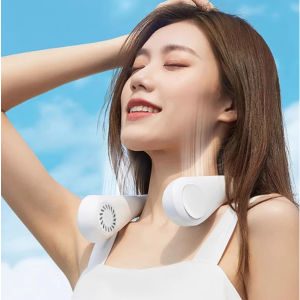 Kipas Angin Gantung Leher Portable Rechargeable USB / Kipas Angin USB Portable Tanpa Baling Baling / Mini Fan Cooler / Mini Neck Fan