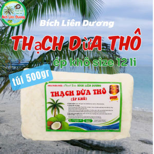 COMBO 2KG THẠCH DỪA THÔ ÉP KHÔ SIZE 12LI TẶNG KÈM HƯƠNG_LOẠI TÚI 500GR