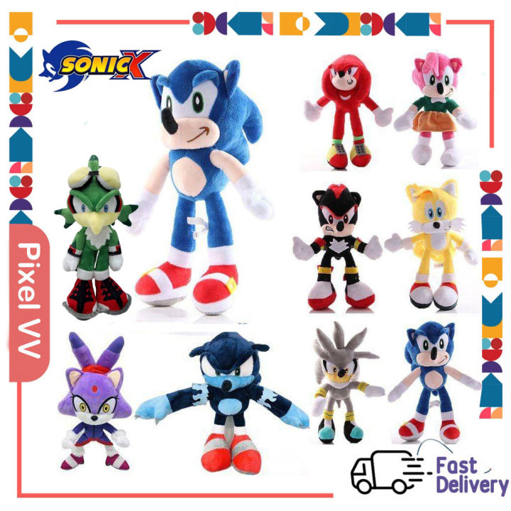 20/30/40cm Sonic Plush The Hedgehog Shadow Amy Rose Knuckle Tail Silva  Plush Toy Cartoon Soft Stuffed Doll Toys Gift For Kids | Lazada PH