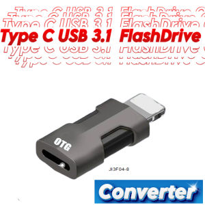 Local ReadyStock OTG Type c to Lightning Adapter for Type C Flashdrive