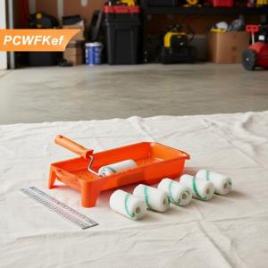 【PCWFKef】 8pcs sơn Con lăn Kit 2 inch mật độ cao vải Con lăn nhỏ với khay cho mịn kết thúc trên tủ và TRIM