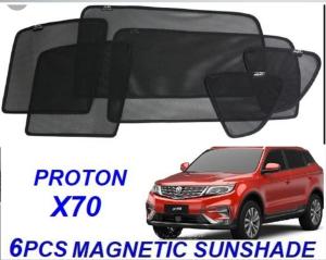 For Proton X70 Car Sunshade Side Magnetic Sun Shade Window Custom Fit Sun Shield Magnet Anti UV Sun Protection Mesh Net Side Magnet Customized Car Window Sun Block Pelindung Matahari Kereta 4pcs/set