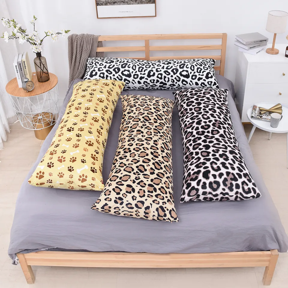 Ultra Soft Plush Long Pillow Case Animal Print Body Pillow Cover