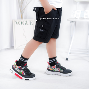 Lily And Clark Celana Cargo Anak Laki-Laki Pendek Warna Hitam - CAP03