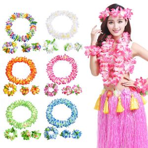 MYCOLOR แฟชั่น ชายหาด ของขวัญ ดอกไม้ประดิษฐ์ สำหรับผู้หญิง ผ้า อุปกรณ์เสริมประสิทธิภาพ สร้อยคอพวงมาลัย ที่คาดผม สายรัดข้อมือ