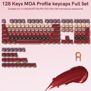 WOMIER 132 Keys Liquid Foundation Keycap HOA Profile PBT Double Shot Keycap For Mx Switch Mechanical Keyboard ISO Enter Custom Key Caps