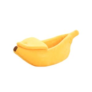 Tempat Tidur Kucing Anjing Model Pisang Pet Banana Bed Lembut Sarang Hewan Peliharaan Kasur Sleeping Pouch Hamster Sugar Glider