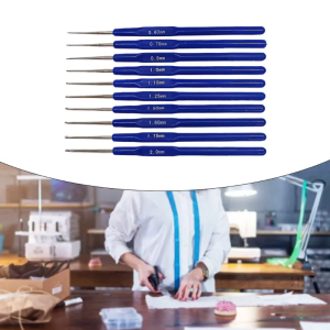 8/10 Pieces Ergonomic Crochet Hooks Set Knitting Needle with Ergonomic Soft Grip for Hand Knitting Lacework DIY Craft