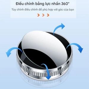 1 Chiếc Gương Cầu Lồi Xoá Điểm Mù Ô Tô Lắp Đặt Đế Hút Chân Không Xoay 360° Dễ Dàng Kính Siêu Dày Góc Nhìn Rộng