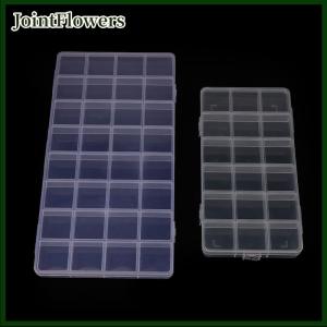 JointFlowers 1PC đồ trang sức bông tai hạt vít chủ trường hợp 18 32 36 ngăn lưới nhựa trong suốt lưu trữ hộp hiển thị Organizer container