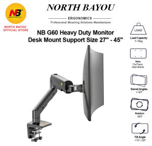 NB G60 Gas Strut Heavy Duty Monitor Mount Support Size 27" - 45"