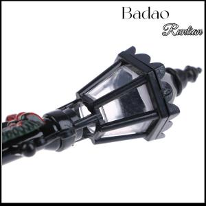 Badao 1 12 Dollhouse Miniature Christmas Park Street Lamp Doll Streetlight Decor Toy
