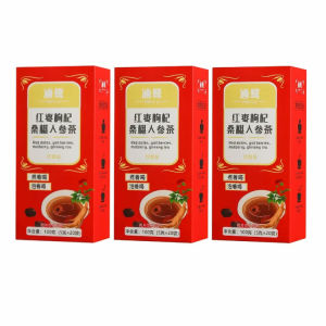 Ginseng Goji Healthy Tea Natural Kidney Nourishing Tea Red Date Berry Mulberry Soothing Sleeping Tea Bags