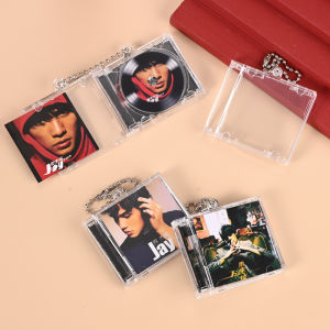 Mini CD Box+CD+NFC Record Pendant Keychain Blank DIY Make CD Player Key Pendant DIY Keychain Album