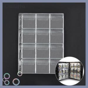 [Cumarba] 9 12 Grids Classic Plastic Holder Sheet Storage Collection Money Album Case For Collection Album Photo Storage