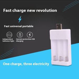 Seastina  No.5 No.7 1.2V Pin sạc đồ chơi đồ tạo bong bóng điện ba Bộ sạc khe cắm USB