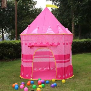 Portable Folding Camping Kids Tent Castle Cubby House