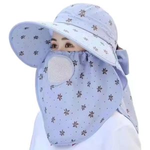 Summer Hat UV Protection Wide Brim Sunshade Sun Hat Breathable Working Cap Shade Hat Beach Cap 遮阳帽