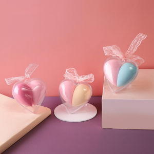Love Shape Makeup Sponge Set Latex Free Beauty Sponge Makeup Blender Foundation Sponge Applicator Sponges