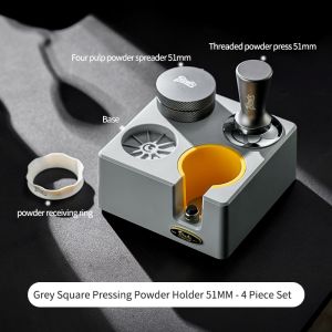 BINCOO Coffee Powder Dispenser Base Coffee Tamper Set Italian Multifunctional Storage Base Powder Press Coffee Utensil Set 51/58MM