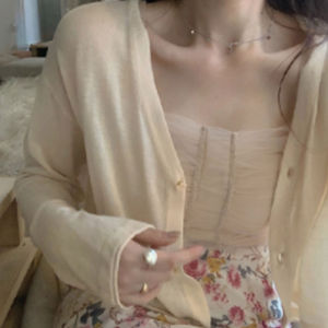 Grace_chili 2977 เสื้อคลุมกันแดดแขนยาว เสื้อไหมพรมบาง ผ้านิ่มใส่สบาย ฟรีไซส์