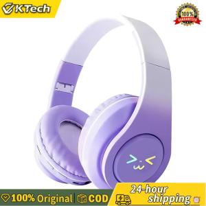 【Free Shipping】 RGB Glowing BT Headphone Gradient Color for Home Office School Outdoor Travel