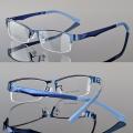 semi-rimless glasses  frame  classic  optical  eyeglasses half frame for men/women  durable rectangular  spectacles frame clear lens. 