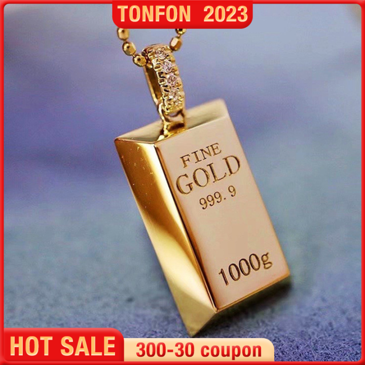 Gold bar deals locket