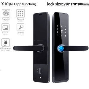 EXPOSE Smart Lock Door Main Door Lock Fingerprint Lock Anti-Theft Electronic Digital Password Handle Lock keys Unlock